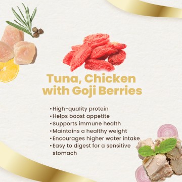 Finesse Royale Tuna & Chicken with Goji Berries Gravy 85g